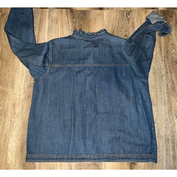 Krazy kat women's blue jean jacket - Picture 2 of 6